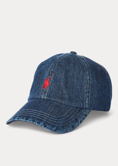 Men's Polo Ralph Lauren Denim Ball Caps | 214095WPI